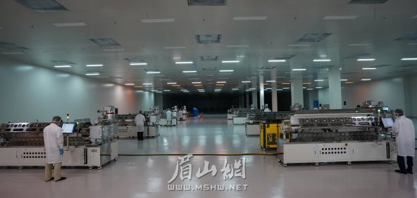 四川阿格瑞OLED新材料建設(shè)項目生產(chǎn)車間。