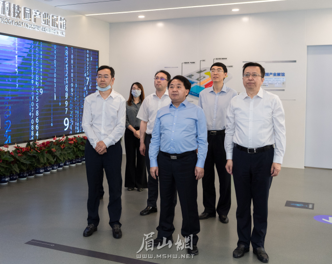 25日，羅文一行在聯(lián)想疊云創(chuàng)新科技園項(xiàng)目調(diào)研_記者 楊槐 攝 .jpg