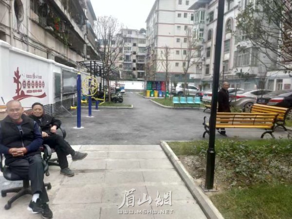 東坡區(qū)銀杏花園改造后。