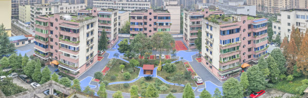 已經(jīng)改造完成的城東青楓小區(qū)。
