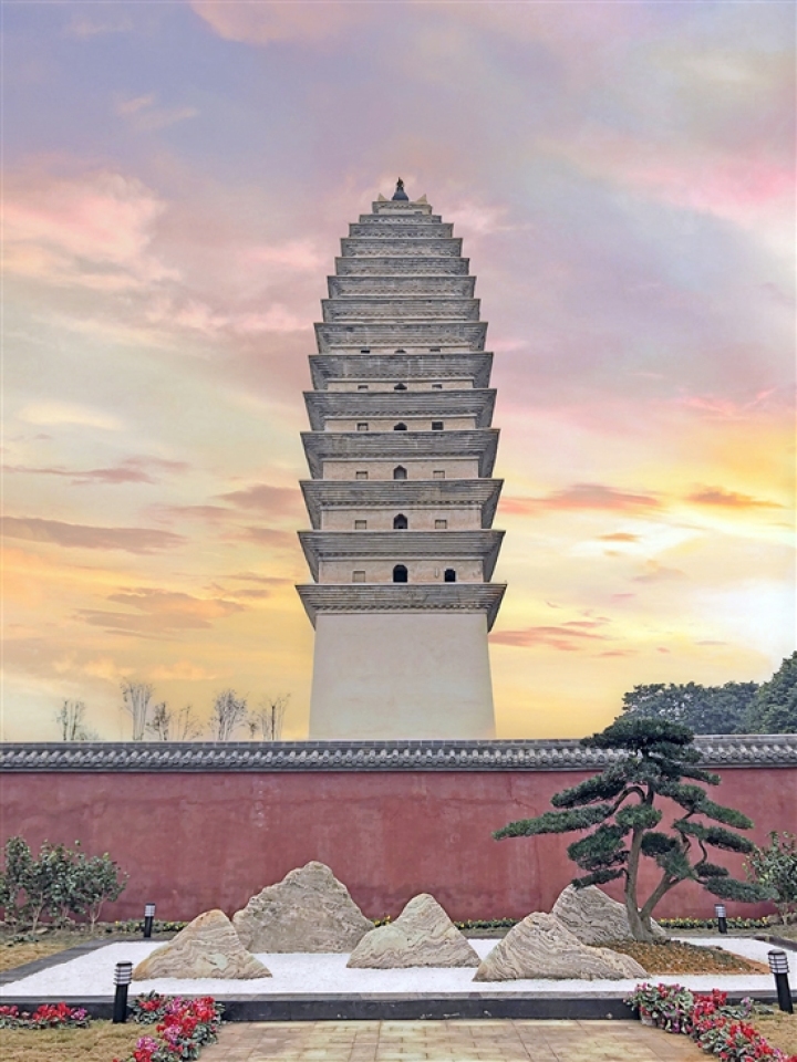 全國(guó)重點(diǎn)文物丹棱白塔已經(jīng)靜靜矗立千年。