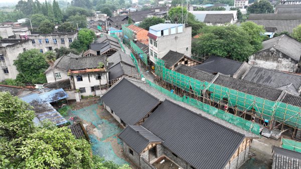 太和老鎮(zhèn)歷史文化街區(qū)（核心區(qū)）改造提升項目建設(shè)現(xiàn)場。